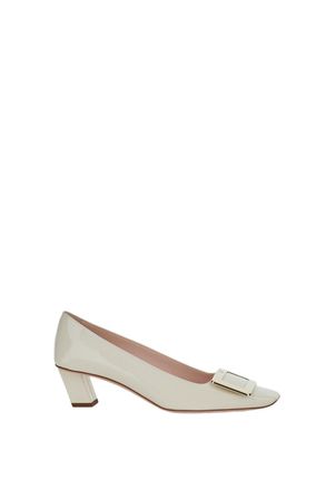 Roger Vivier Pointed Toe Pumps with Rectangular Buckle Detail