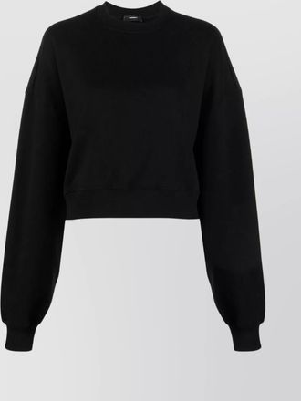 Wardrobe.NYC knitted cotton sweatshirt with oversized frame