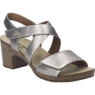 Josef Seibel Grace Ankle Strap Block Heel Sandal in Champagne at Nordstrom, Size 11-11.5Us