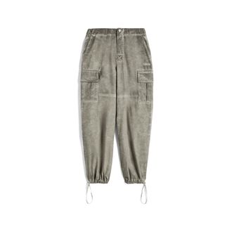 Freddy Pantaloni cargo in canvas tinto capo cold dyed
