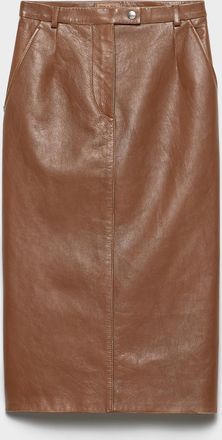 Prada Nappa leather pencil skirt