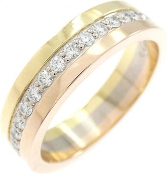 Cartier Pink Gold White Gold Yellow Gold Yellow Gold (18K) Pink Gold (18K) White Gold (18K) Band Ring (Pre-Owned)