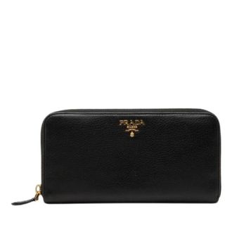 Prada Pre-owned Wallets, female, Black, Size: ONE SIZE Pre-owned Long Wallet