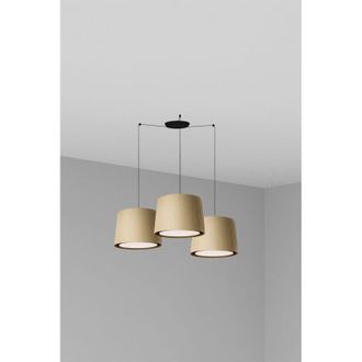 Faro Barcelona Faro Samba - Luz Colgante De Racimo Cil&iacute;ndrico Triple Negro, E27