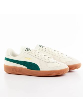 Puma herensneakers in legerstijl