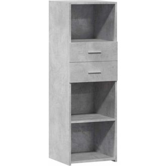 vidaXL Highboard Concrete Grey 40x42.5x124 cm Engineered Wood Vidaxl