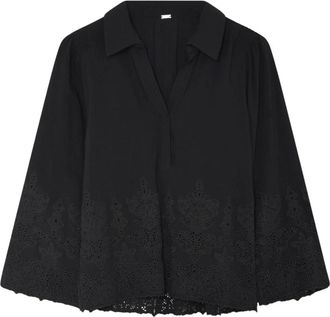 Gustav Dames, Blouses & Shirts, Zwart, Maat: XS Katoen