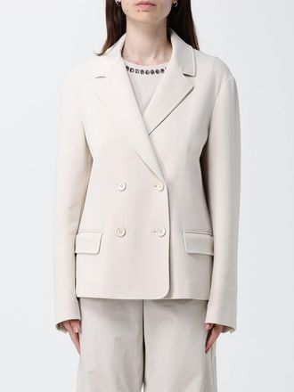 Max Mara S Max Mara Blazer a doppiopetto in jersey di misto cotone