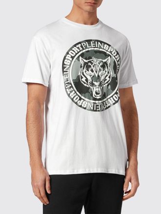 Plein Sport T-shirt in cotone con stampa grafica e logo a contrasto