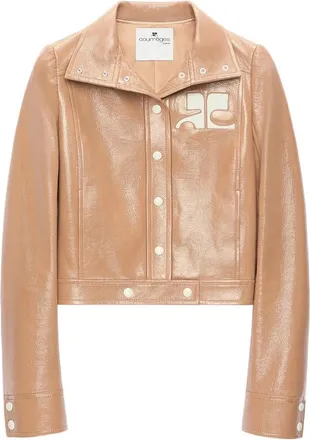 Courr&egrave;ges Reedition Vinyl Cropped Jacket