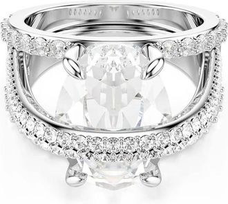 Swarovski Hyperbola Cocktail Ring - Dames - Ringen - Grijs - 55 MM - Accessoires