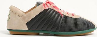 Valentino Garavani Strikie Trainer In Perforated Nappa And Suede