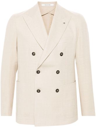 Tagliatore Blazer met broche - Beige