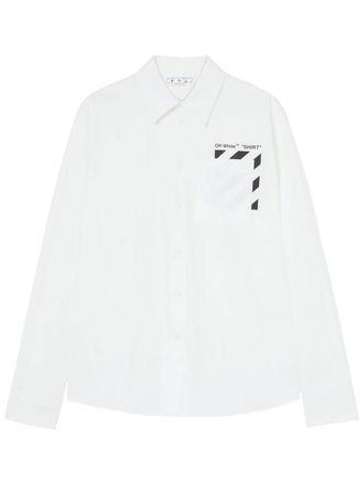 Off-white Diag-stripe cotton shirt - men - Cotton - S
