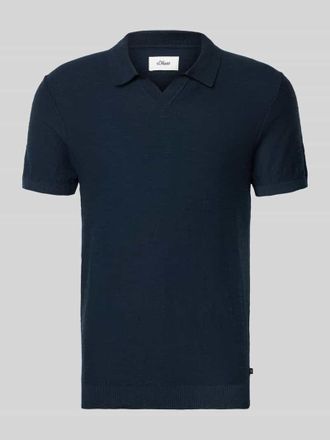 s.Oliver Red Label Regular Fit Poloshirt aus reiner Baumwolle in Marine, Gr&ouml;&szlig;e XXL