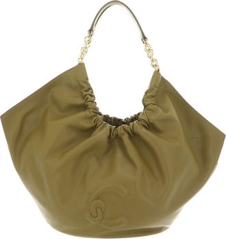 Coccinelle cross body bag Smash Handbag Smooth Leather Seagrass khaki