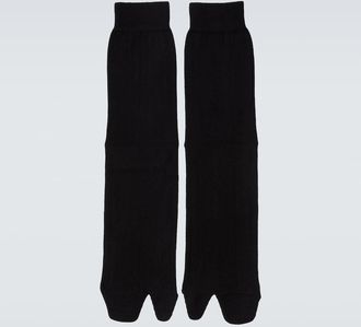 Maison Margiela Calcetines Tabi en mezcla de algod&oacute;n