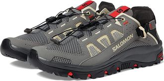 Salomon Techamphibian 5 Mens Shoes Pewter Moth Fiery Red : 7.5 D - Medium, Textile