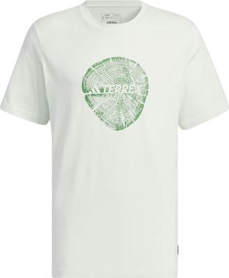 adidas Big Logo Polygiene 180 GSM T-shirt Asia Sizing White Green IS0295