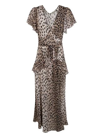 Rixo Abito midi Evie - Marrone