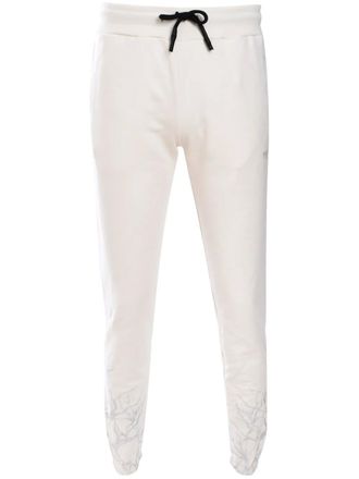 Phobia Archive lightning-embroidered track pants - men - Cotton - M - White