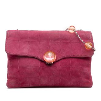 Chanel Gequilted Su&egrave;de Schoudertas