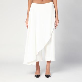 Alaia White asymmetrical trouser skirt