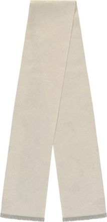 Ermenegildo Zegna Zijden Sjaal - Heren - Zijden sjaals - Beige - ONE Size - Accessoires