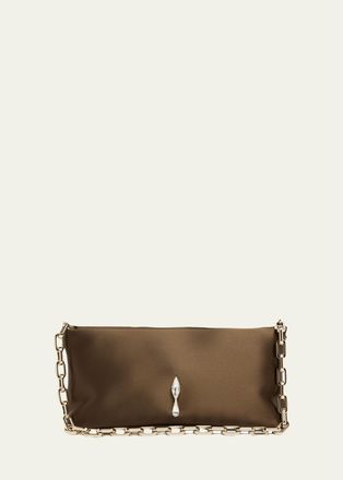 Christian Louboutin Maykimay Satin Top-Handle Bag