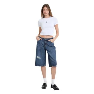 Guess Long Shorts, female, Blue, Size: W29 Baggy Denim Shorts