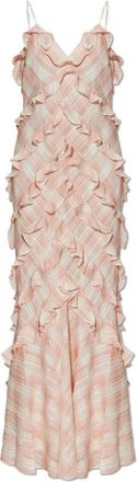 LoveShackFancy Ellietta Dress - Dames - Maxi kleedjes - Roze - 2XS - Polyester - Kleedjes