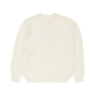 Edwin Ellis Hibiki Sweater - Heren - Ronde hals truien - Wit - XL - Wol - Truien & Vesten