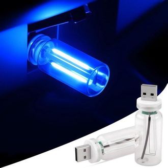 OEM 2 L&aacute;mparas Usb L&aacute;mpara Retro Regulable T&aacute;ctil Luz Ambiental Led Interiores, Mini L&aacute;mpara Led Port&aacute;til Tipo Botella Vidrio, Verde