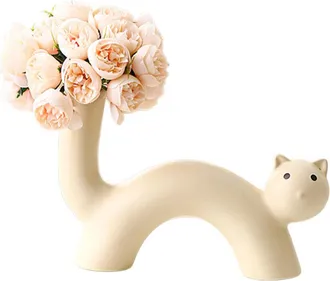 OEM Jarrones Decorativos Con Forma De Gato, Jarrones Peque&ntilde;os De Cer&aacute;mica, Jarrones-2 2