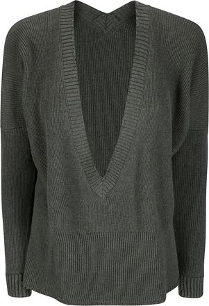 ArchivioB Maglione con scollo a V - Verde