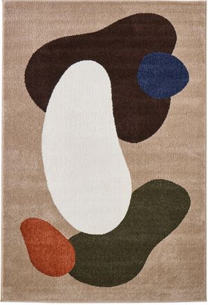 Nazar Rugs Alfombra abstracta multicolor 150x220 cm