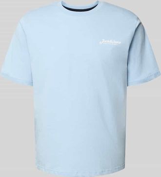 Jack & Jones Jack & Jones T-Shirt mit Label-Print Modell BEAU in Hellblau, Gr&ouml;&szlig;e XL