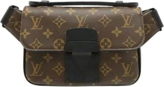 Louis Vuitton Borsa a tracolla Monogram Macassar S Lock Pre-owned - - Pre-owned - Donna - Marrone - ONE SIZE