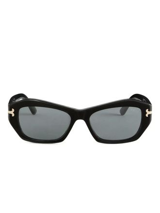 Pucci geometric gold-detail sunglasses - Black
