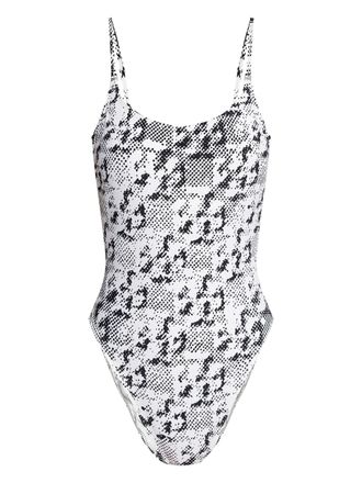 Saint Laurent Womens One-Piece Swimsuit in White | Size