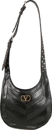 Valentino Garavani Small Hoboho Bag In Chevron-Pattern Nappa