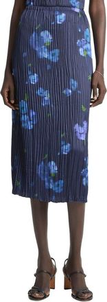 Vince Poppy Blur Crushed Column Skirt