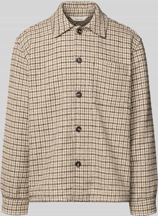 Selected Oversized Hemdjacke aus Woll-Mix Modell REGARI in Hellbraun, Größe XXL