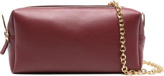 Elleme Borsa a tracolla Trousse piccola in pelle con catena - Rosso