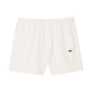Lacoste Herenkatoenen short met normale pasvorm, model Paris (Cr&egrave;me)