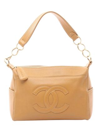 Chanel 2003-2004 CC Caviar shoulder bag - Marrone