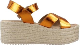 Yellow Rome Alpargata Wedges - Dames - Sleehakken - Oranje - 38 EU - Schoenen
