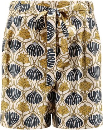 Max Mara Metello Shorts - Dames - Korte Broeken - Veelkleurig - M - Leer - Korte Broeken