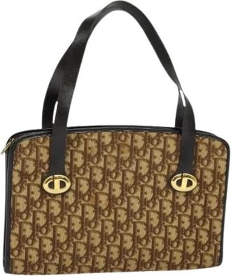 Dior Pre-owned Vintage Trotter Handtas - Dames - Vintage Schoudertas - Bruin - ONE Size - Vintage