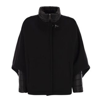 Fay Fleece Jackets, female, Black, Size: M Mantella 3 in 1 Double-face in Lana e Cashmere